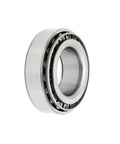 Side view of 25580/25520 Tapered Roller Bearing Cup and Cone Set, Set of 4, showing metal construction and inner components.