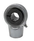 Front view of UEECH210-32NP ACCU-LOC 2 in Hanger Bearing Unit, Nickel-Plated Cast Iron Housing, Sealed Ball Bearing and Collar.