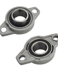 Two Pack Beefy Built 25mm Pillow Block Flange Bearing KFL000 Self Aligning Mounted Zinc Aluminum Alloy Housing in machinery