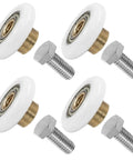 25mm Shower Door Rollers 4PCS Replacement Set for Bathroom Glass Sliding Doors with copper stainless steel and plastic wheels