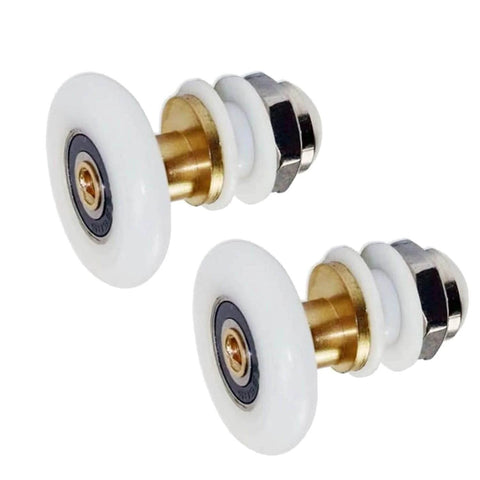 25mm Shower Door Rollers Replacement Set 6PCS for Bathroom Glass Sliding Doors with copper stainless steel and nylon build