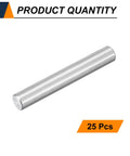 Heavy Duty M5 Dowel Pins 25 Pcs Set, 304 Stainless Steel, 40mm Length, Cylindrical Shelf Peg Pins, Silver, single pin view