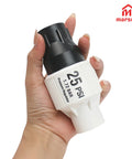 Hand holding 25 PSI Pressure Regulator for Drip Irrigation and Sprinkler Systems with Three Quarters Inch FPT Female Threads