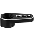 25T Servo Horn Upgrade for 1/18 TRX4M, black and red anodized, CNC machined aluminum, featuring durable metal build for steering precision.