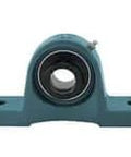 UGSAO310 50mm eccentric collar pillow block with sealed ball insert, heavy duty cast iron SAO310 housing, front view