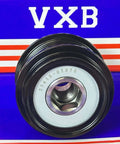 Close-up of 27415-0T070 Over Running Alternator Pulley for TOYOTA Camry Corolla on VXB packaging background