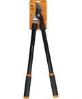 Heavy Duty 28 Inch Garden Loppers with Rust Resistant Bypass Steel Blade, shock absorbing handle for tree trimming and pruning.