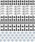 280 Pcs M5 T-Nut and Screw Kit for 2020 Series Aluminum Extrusion, black screws, T nuts, and washers arranged.
