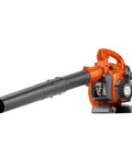 Powerful 28cc Gas Leaf Blower With 1.1 HP Two Cycle Engine, 470 CFM Air Volume And 170 MPH Air Velocity, Auto Return Stop Switch, Cruise Control, Handheld Ergonomic Design For Easy Yard Cleanup Husqvarna