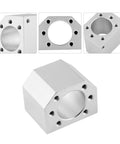 Three Piece Aluminum Ballscrew Nut Housing Seat Mount Bracket Set With 28mm Inner Diameter for SFU1604 1605 1610 CNC Parts