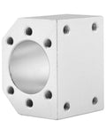 Aluminum alloy 28mm Diameter 16H Ballscrew Nut Housing For SFU1604 1605 1610 CNC Linear Motion Systems, front view