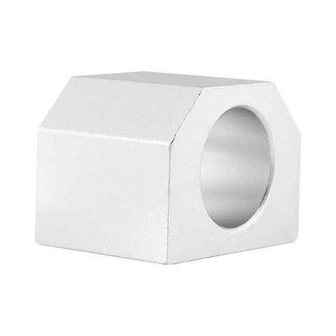 Front view of 28mm Diameter 16H Ballscrew Nut Housing For SFU1604 1605 1610 CNC Linear Motion Systems Aluminum Alloy Mount Bracket Seat Holder
