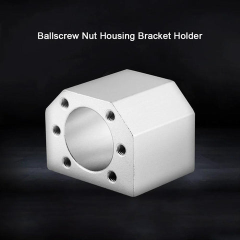 Three Piece Aluminum Ballscrew Nut Housing Seat Mount Bracket Set With 28mm Inner Diameter for CNC machines and 3D printers