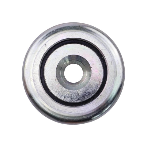 Front view of 28 mm mast guide roller bearing MG28MM-1 529.120.0001 replacement part for Moffett forklifts.