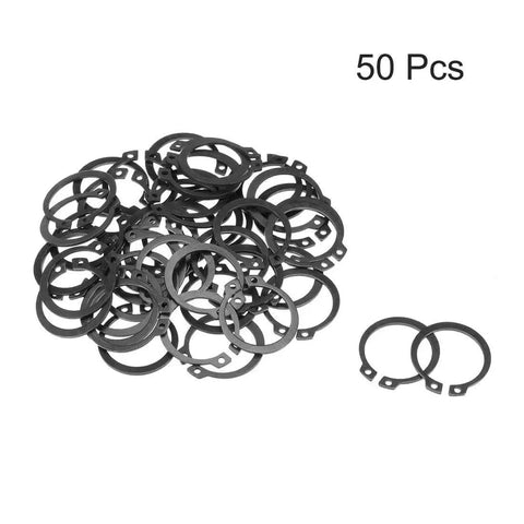 Heavy Duty 29mm External Circlips C Clip Retaining Rings Set of 50 in 65Mn Steel for Shafts and Grooves Tough Snap Ring Retainers
