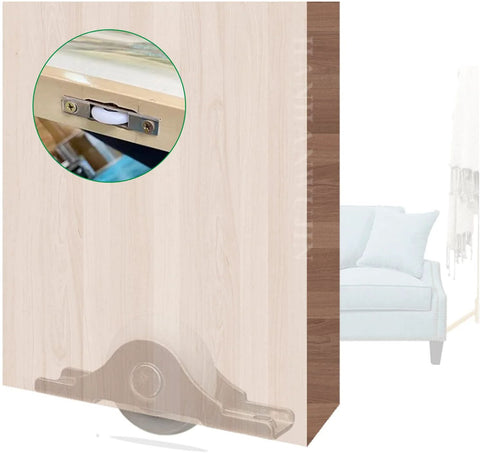 Front view of 5 Pieces Screen Door Rollers With 29mm Wheel Diameter Nylon Pulley And Stainless Steel Shell With Durable Electroplating Finish for sliding doors.