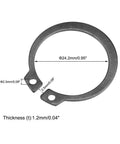 Heavy Duty 29mm External Circlips C Clip Retaining Rings Set of 50 in 65Mn Steel for Shafts and Grooves Tough Snap Ring Retainers