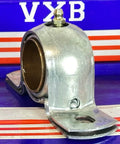 1-1/4" BFE20G Extra Strength Pillow Block Mounted Bearing front view in galvanized steel housing