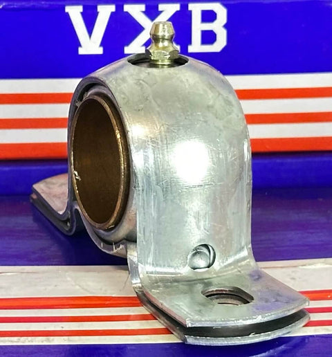 1-1/4" BFE20G Extra Strength Pillow Block Mounted Bearing front view in galvanized steel housing