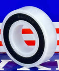 12x28x8 Full Ceramic Bearing With ZrO2 Si3N4 Construction, 12 Mm Bore, 28 Mm Outer Diameter, 8 Mm Width, Greased SRL Ceramic Ball Bearing