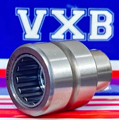 NKI10/20 Needle Roller Bearing 10x22x20mm - Machined Type close-up showing roller detail and metal finish