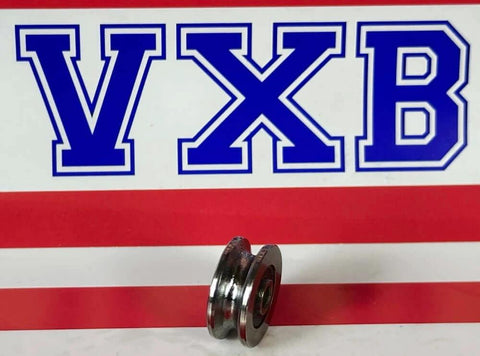 4mm Bore - 18mm Pulley U-Groove Track Roller Bearing 4x18x7mm against VXB branded background
