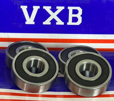 4-Pack 6201-2RS Ball Bearings Rubber Sealed 6201RS