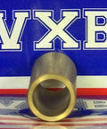 3/8" x 1/2" x 1-1/4" inch Bearing Bronze Bushing Plain Sleeve front view against VXB branded background.