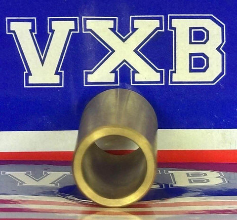 3/8" x 1/2" x 1-1/4" inch Bearing Bronze Bushing Plain Sleeve front view against VXB branded background.