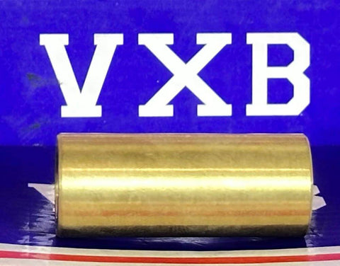 3/8" x 5/8" x 1-1/2" inch Bearing - Bronze Bushing Plain Sleeve on blue background