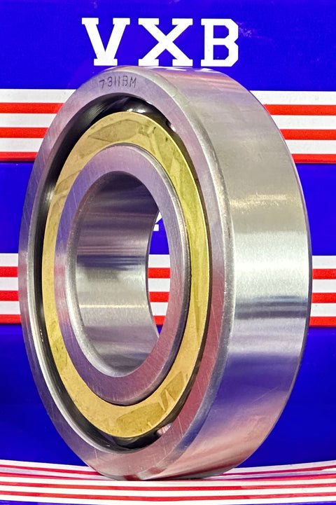 7311BM Angular Contact bearing Bronze Cage 55x120x29mm - Buy Bearings online - Fast US Shipping