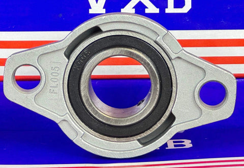 25mm shaft Zinc Alloy mounted bearing KFL005 Flanged Pillow