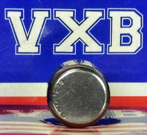 Closed End Needle Roller Bearing 10x14x15mm with dual rubber seals, front view