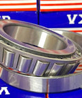 Tapered roller bearing, single row with cone and cup, 80mm bore, 140mm outer diameter, chrome steel cage, VXB.