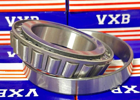 Tapered roller bearing, single row with cone and cup, 80mm bore, 140mm outer diameter, chrome steel cage, VXB.