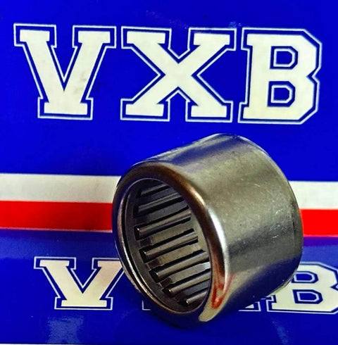Needle roller bearing SCE98, 9/16 in bore, 3/4 in OD, 1/2 in width, metal; front view with VXB logo
