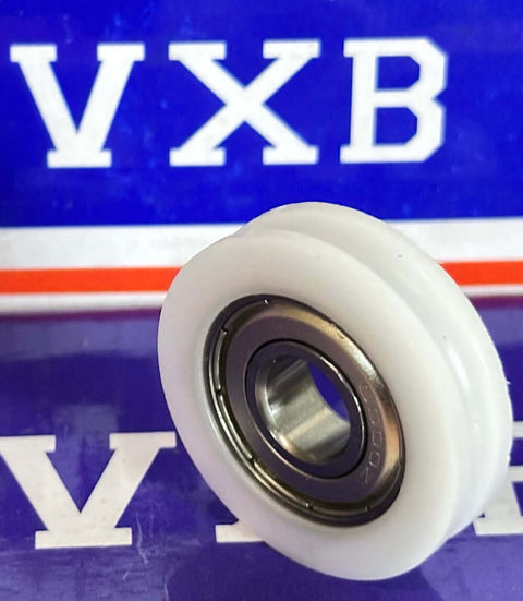 10mm Bore Bearing - 35mm Nylon Pulley - U-Groove Track Roller - 10x35x9mm