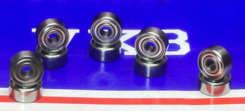 10 Shielded Bearing R2ZZ 1/8x3/8x5/32 inch Miniature