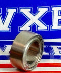SR156ZZ High Temperature Bearing - 500°F Rated - 3/16" x 5/16" x 1/8" inch, stainless steel, front view with VXB background