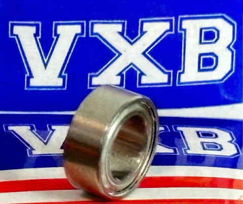 SR156ZZ High Temperature Bearing - 500°F Rated - 3/16" x 5/16" x 1/8" inch, stainless steel, front view with VXB background