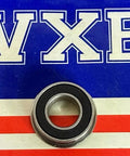 SFR188-2RS Flanged Sealed Bearing 1/4" x 1/2" x 3/16" inch, stainless steel with rubber seal, displayed on a branded background