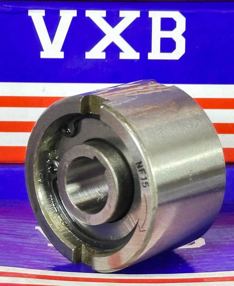 Front view of NF15 15mm Freewheel Clutch - One-Way Roller Type - Backstop/Overrunning 15x47x30mm
