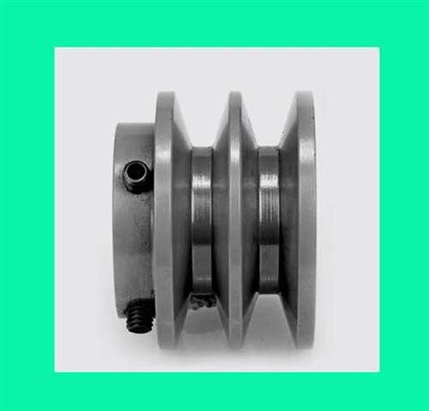 2BK25 1/2" Bore Solid Sheave Pulley with 2-1/2" (2.50") OD , Hex set screws for V-belts size 4L, 5L 2BK25-1/2" - VXB Ball Bearings