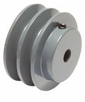 2BK40 1/2" Bore Solid Sheave Pulley with 4" OD , Hex set screws for V-belts size 4L, 5L 2BK40-1/2" - VXB Ball Bearings