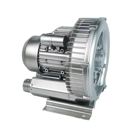 Side view of 2HP Regenerative Blower 110 To 120 Volts High Pressure Industrial Vacuum Pump 1.75 Kilowatts 150 CFM Replacement Part 2LG5107AA21