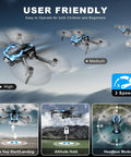 2K HD FPV Drone With Adjustable Angle Camera Real Time Wi Fi FPV Transmission Altitude Hold One Key Takeoff Landing