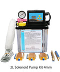 2L Lubricant Pump For CNC Machine Tool with connectors, solenoid kit, and gauge, ideal for automatic oil lubrication systems.