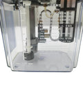 Close-up of 2L Automatic Lubricating Oil Pump 220V Lubrication Oiler With Pressure Testing tank showing level indicators and internal components