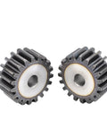 Bevel Gear Pinion Hardware 2M Spur Gear 28T To 43T 20mm High Torque Hardened Steel Transmission Gear, front view