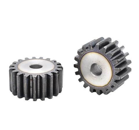 Bevel Gear Pinion Hardware 2M Spur Gear 28T To 43T 20mm High Torque Hardened Steel Transmission Gear, side-by-side view.